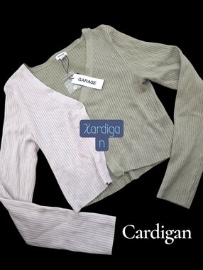 New Garage Cardigan cropped sweater Women Medium Juniors